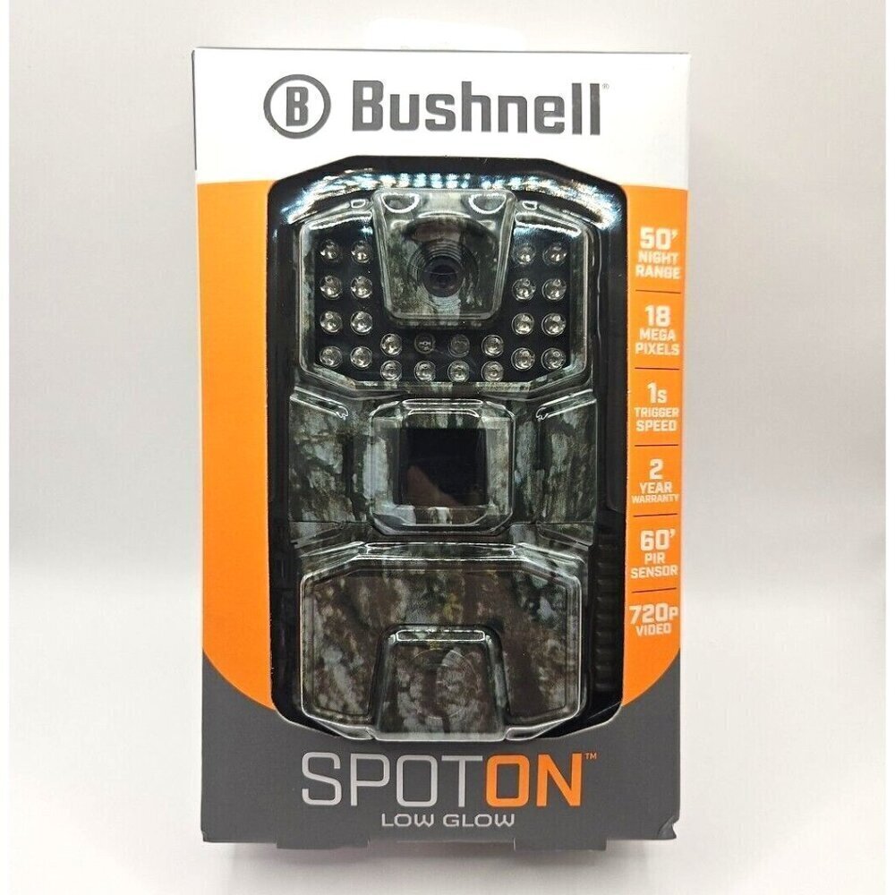 Bushnell 66061WM 720p 18MP Spot On Low Glow Trail Camera 18MP 50' Range NWT